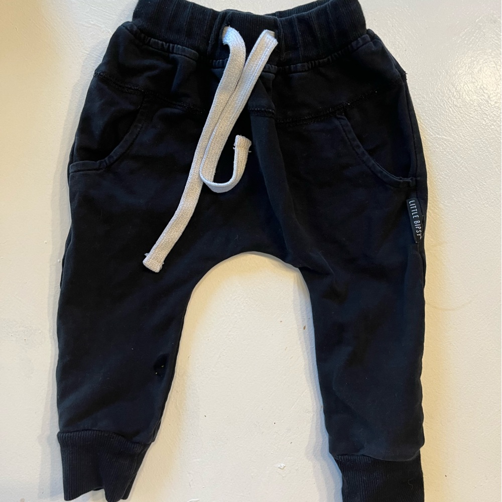 Little bipsy black joggers